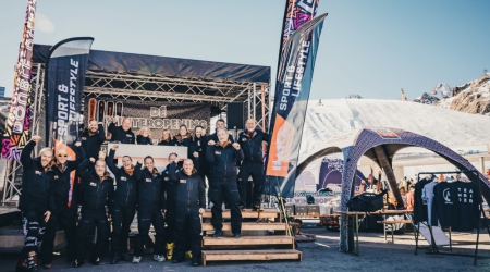 Tet team van DAKA tijdens de Winteropening in Sölden.